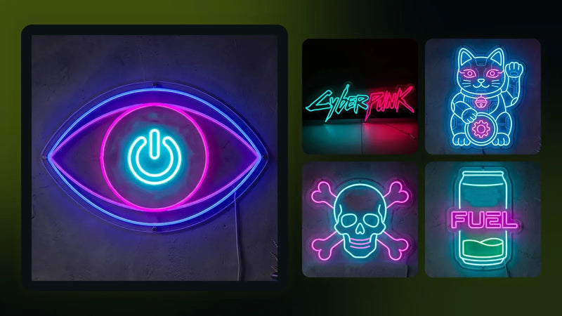 Leuchtende Neon LED Schilder von LoveLEDLights zum Ratgeber: Cyberpunk Neon LED Schilder