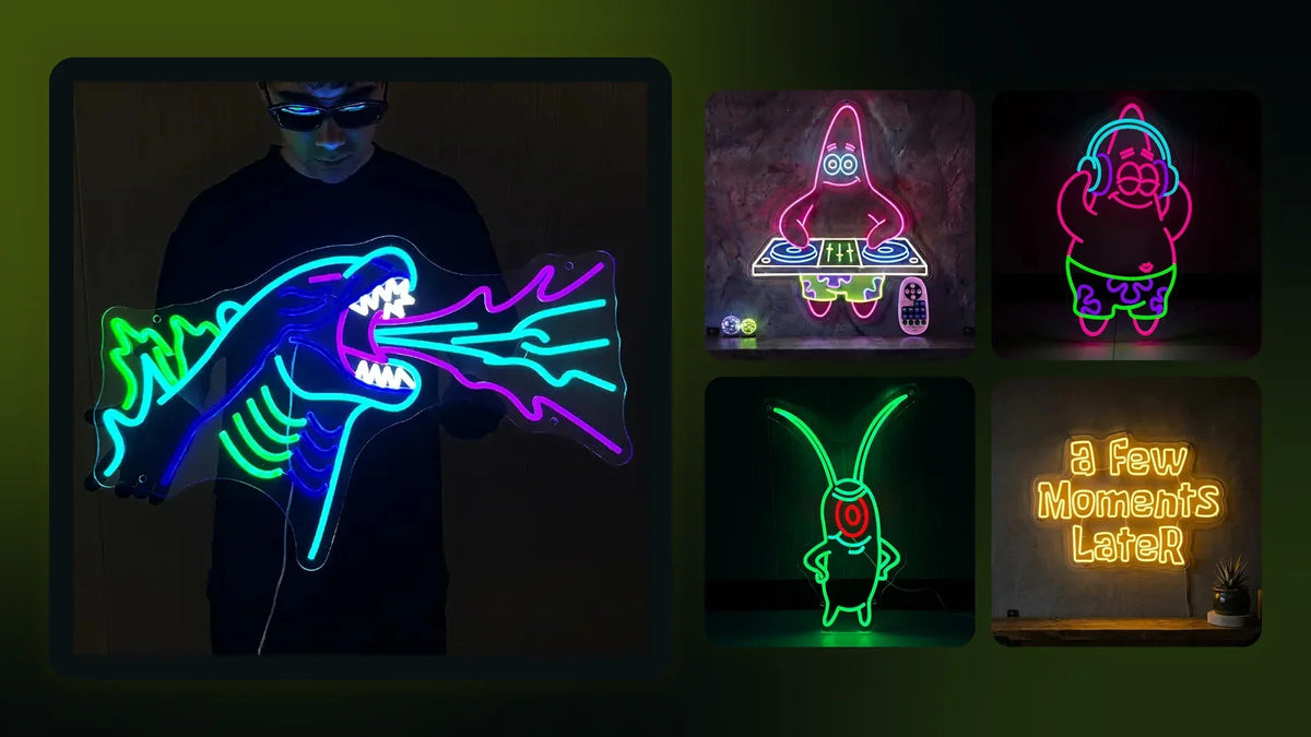 Leuchtende Neon LED Schilder von LoveLEDLights zum Ratgeber: Godzilla Neon LED Schild