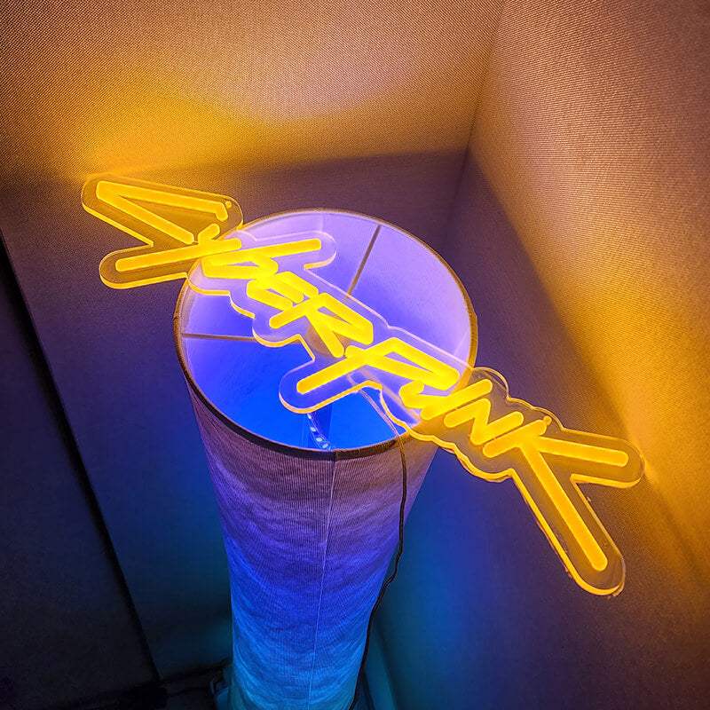 Sci-Fi Cyberpunk Neon LED Schild – futuristische Wanddeko fürs Schlafzimmer
