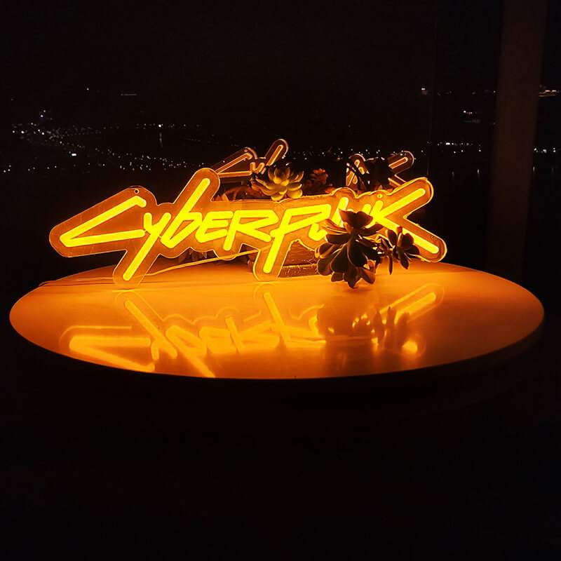 Cyberpunk Schild USB – Neon-Statement im Tokyo-Style für Gaming-Zimmer & Studio
