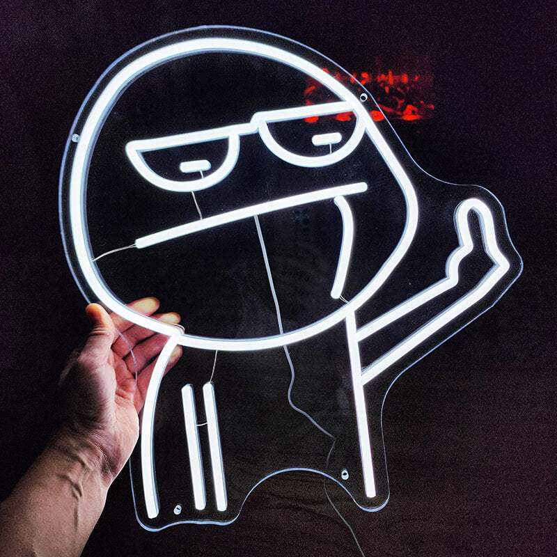 Schwachkopf Neon Sign – Statement-Deko für Tattoo-Studio