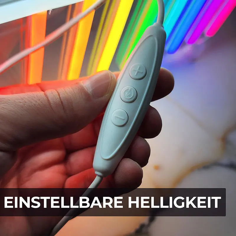 Regenbogenwolke Leuchtschild – stilvolles Statement fürs Schlafzimmer