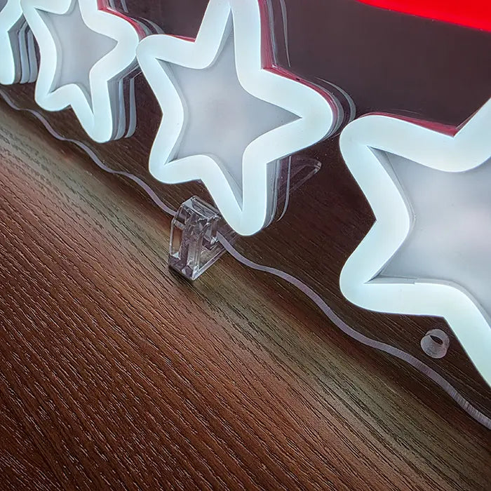 WASTED Neon LED Schild – USB Leuchtschild | GTA Game Over Gaming Deko