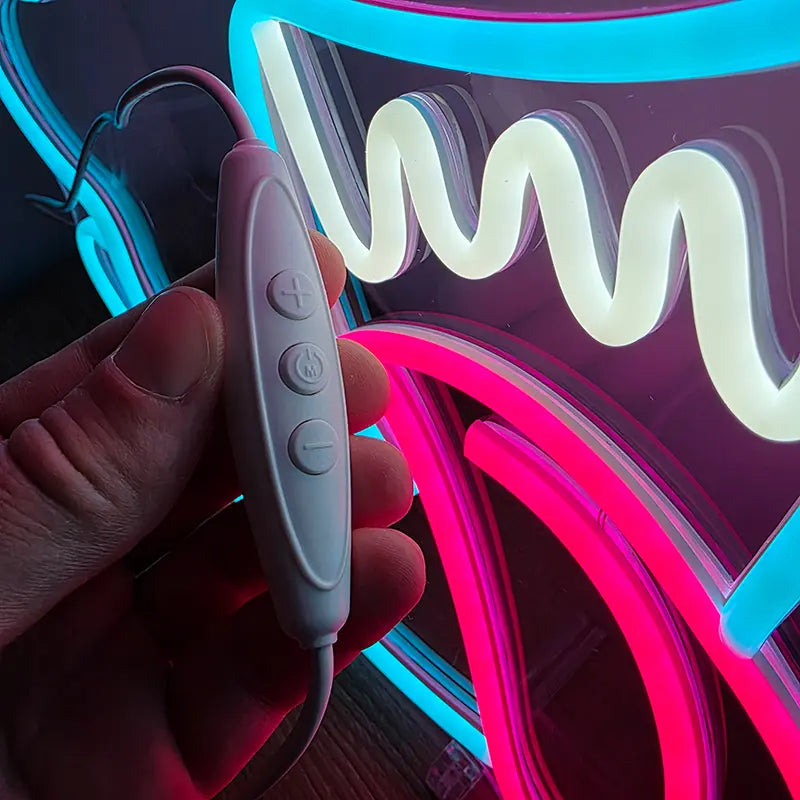 Crazy Geist Neon LED Schild USB – Fun-Geist als Geschenk für Halloween-Partys