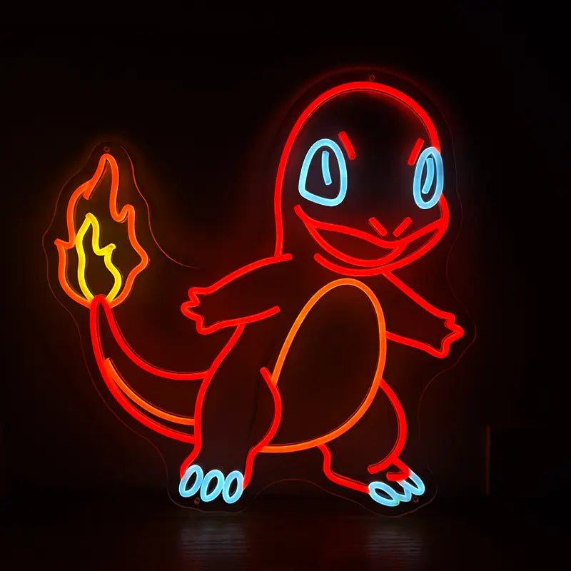 Glumanda Charmander LED Wanddeko – Pokémon Geschenkidee für Anime-Fans