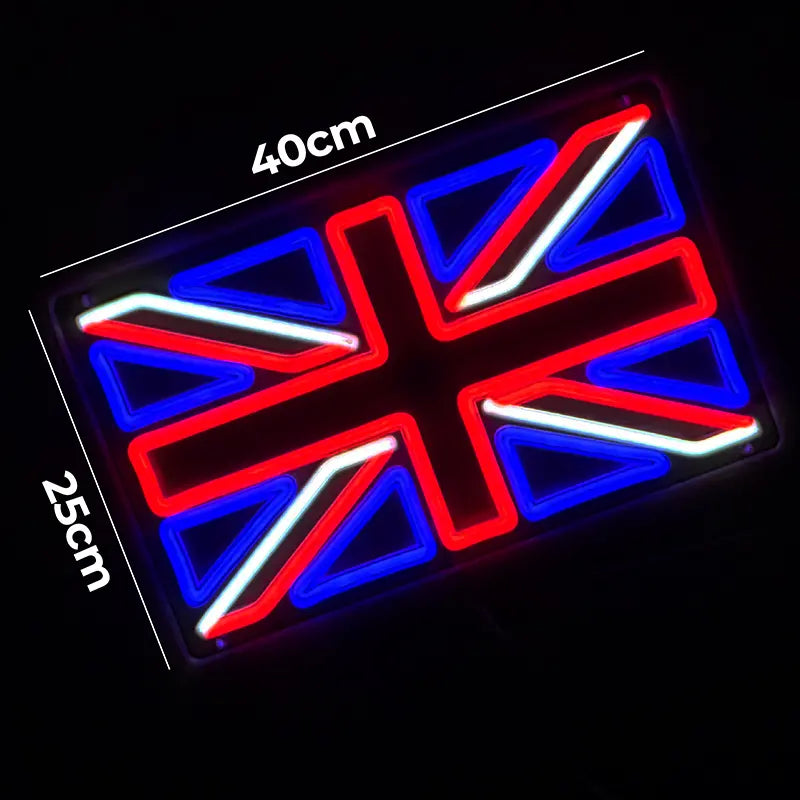England Flagge Neon LED Schild – patriotische Geschenk Idee für Briten