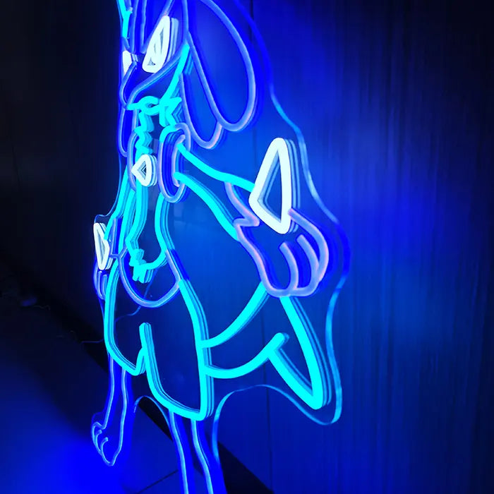 Lucario Pokémon Leuchtschild – Geschenkidee für Sammler und Anime-Fans