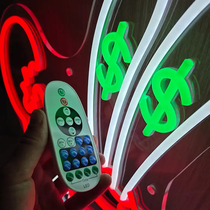 Schwammkopf Freaks Neon LED Schild – USB & 12V Leuchtschild | Schwammkopf Sammler Set