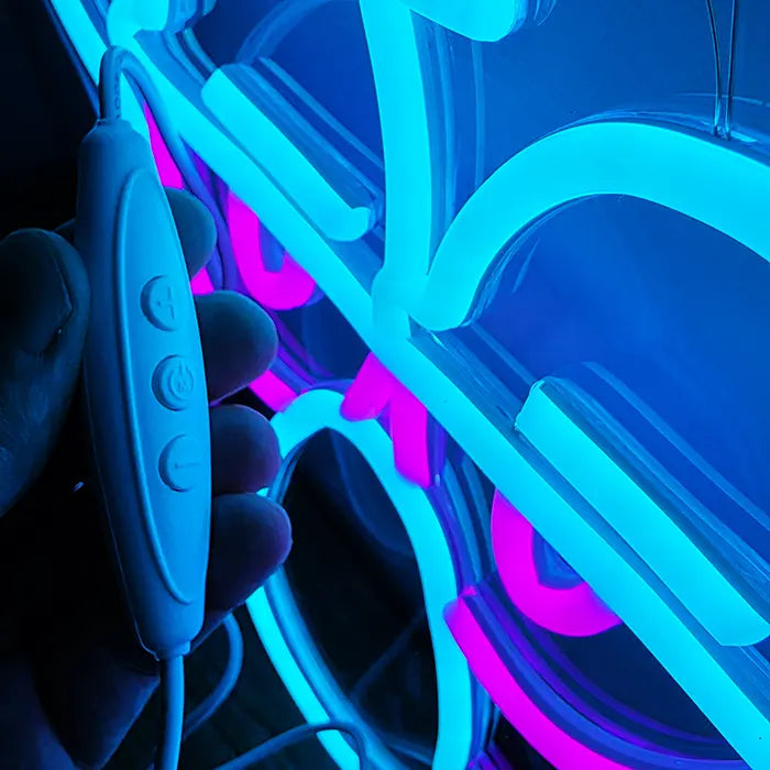 „Was los Junge“ Neon LED Schild – USB, dimmbar | SpongeBob Wanddeko