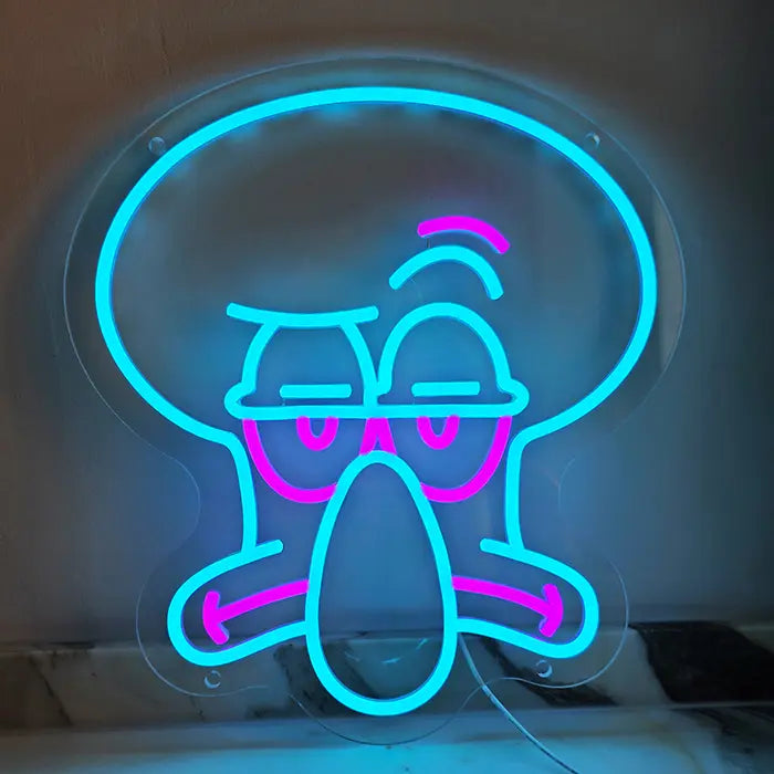 „Was los Junge“ Neon LED Schild – USB, dimmbar | SpongeBob Wanddeko