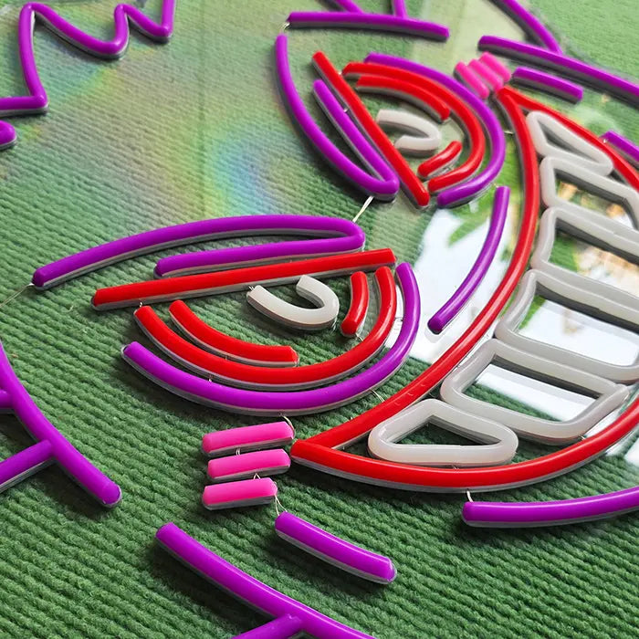 Pokémon Gengar neonová LED cedule – stmívatelná dálkovým ovladačem | Pokémon herní dekorace