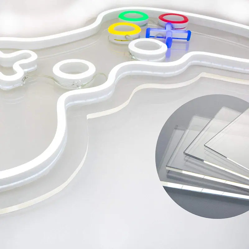 Gaming Controller Neon LED Schild USB – Twitch Streamer Studio Beleuchtung