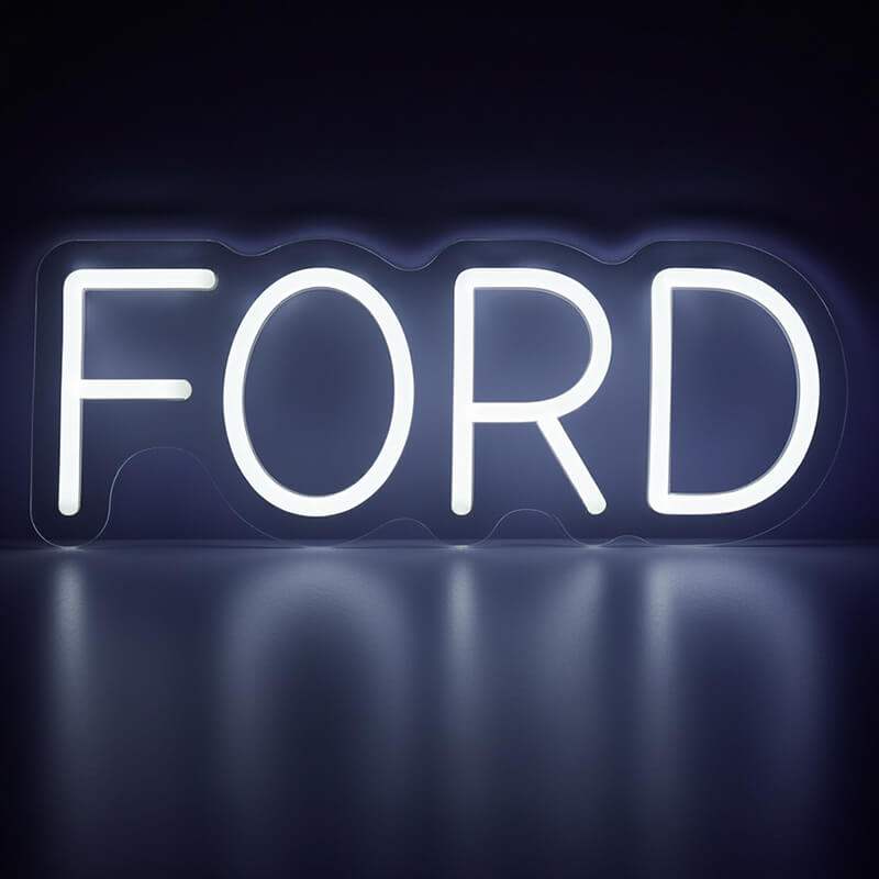 Ford Neon LED Schild USB – American Muscle Garage Deko