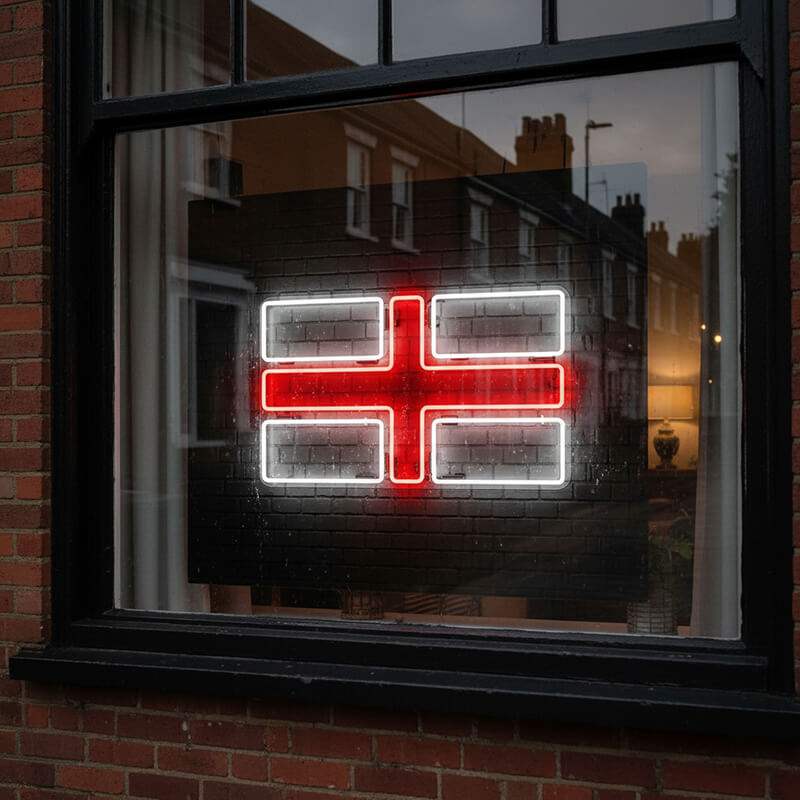Union Jack Neon LED Schild USB – British Style Lounge Wanddeko