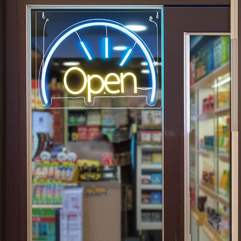 Open Leuchtschild – einladende Wanddeko für Pub und Kneipe