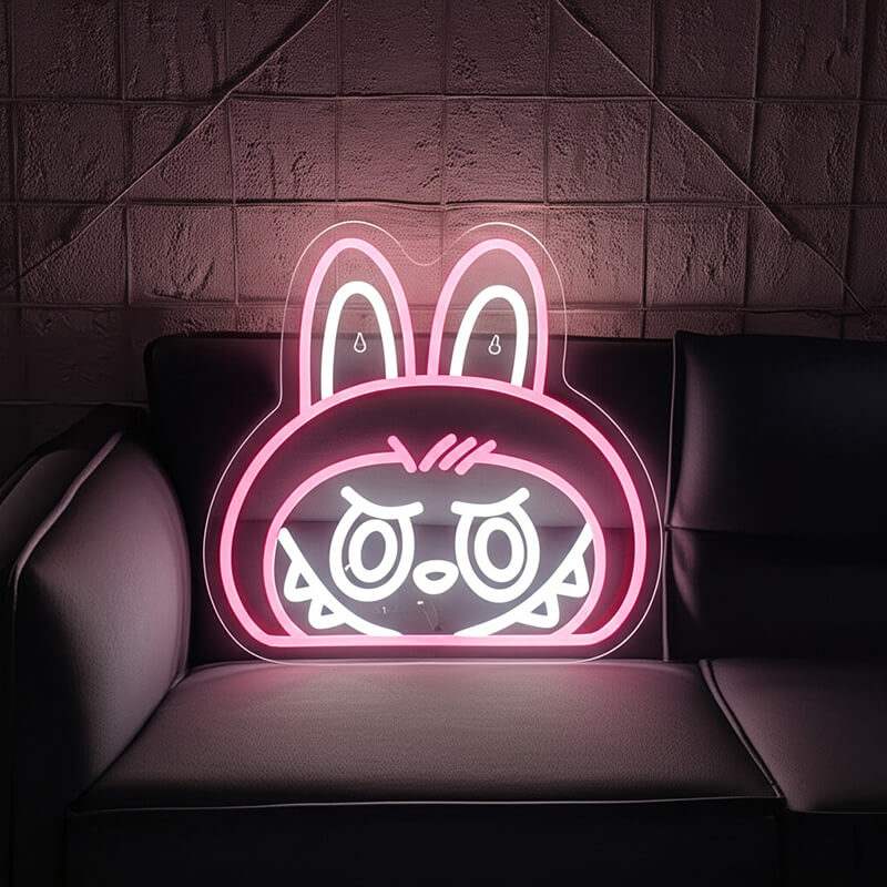 Neon Monster Leuchtschild – buntes Statement für Mädchenzimmer