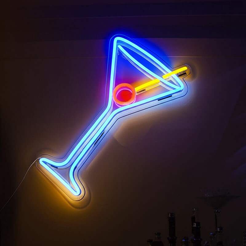 Cocktail Neon LED Schild USB – Sommer-Statement als Geschenk für Bar-Liebhaber