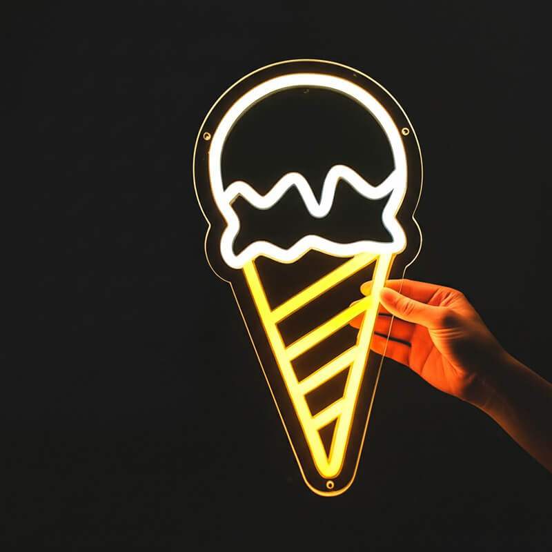 Waffeleis LED Wanddeko – Geschenkidee für Naschkatzen und Eisliebhaber