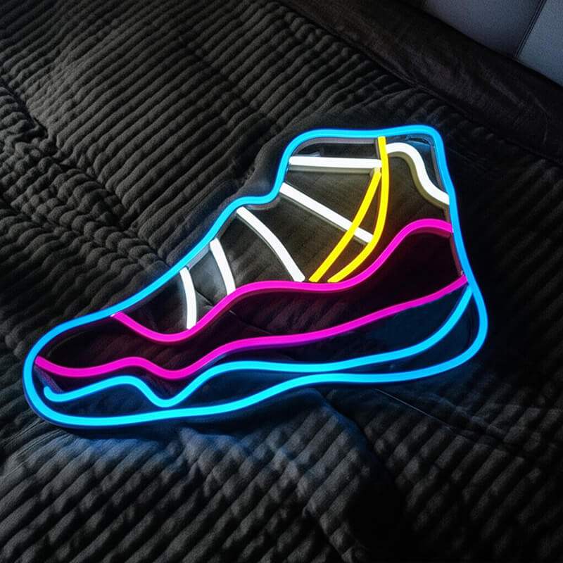 Sneaker Neon Sign – Streetstyle Statement fürs Loft