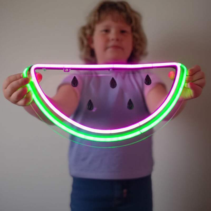 Wassermelone LED Schild 6mm Acrylplatte – Stimmungslicht Sommer-Deko für Strandbar
