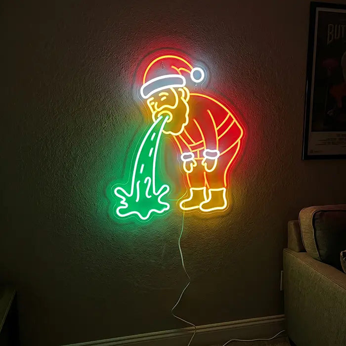 Kotzender Weihnachtsmann XL 60cm (12V)