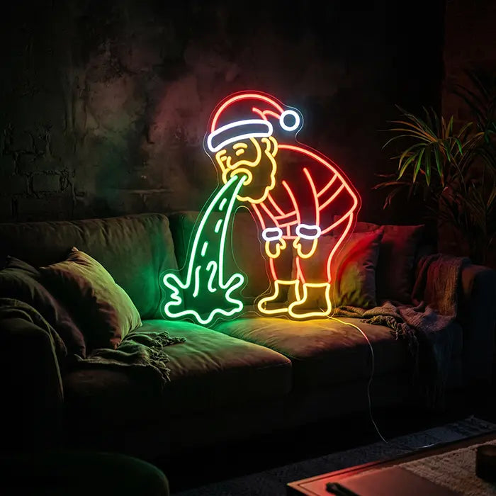 Kotzender Weihnachtsmann XL 60cm (12V)