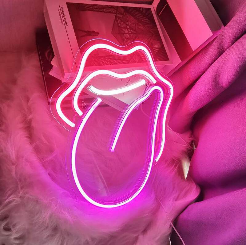 Einfach Frech Neon LED Schild USB – freches Statement für Schlafzimmer