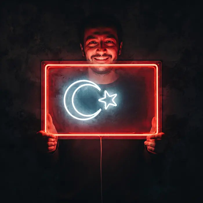 Türkische Flagge USB+12V