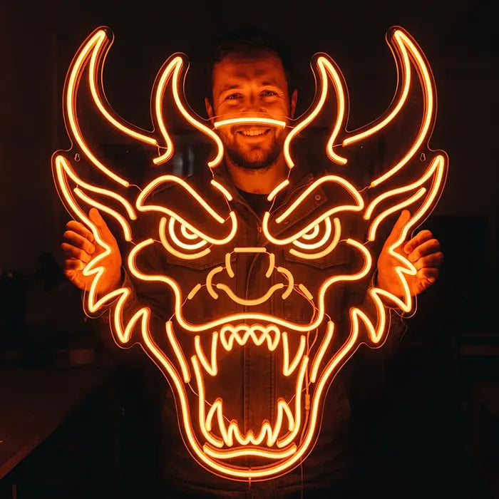 Goldener Drachen XXL 70cm (12V)