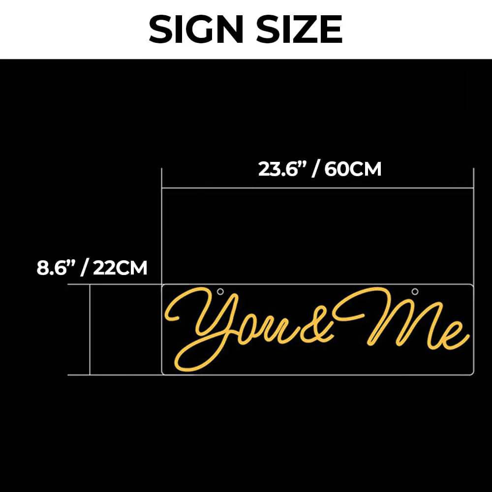 You & Me Leuchtschild – romantische Geschenkidee zum Valentinstag