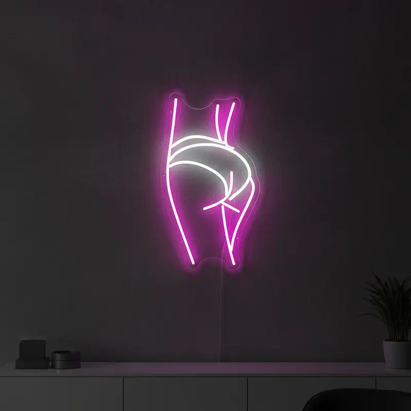 Sexy Boogie Neonschild dimmbar 9 Stufen USB – handgefertigte Frauen-Silhouette Deko