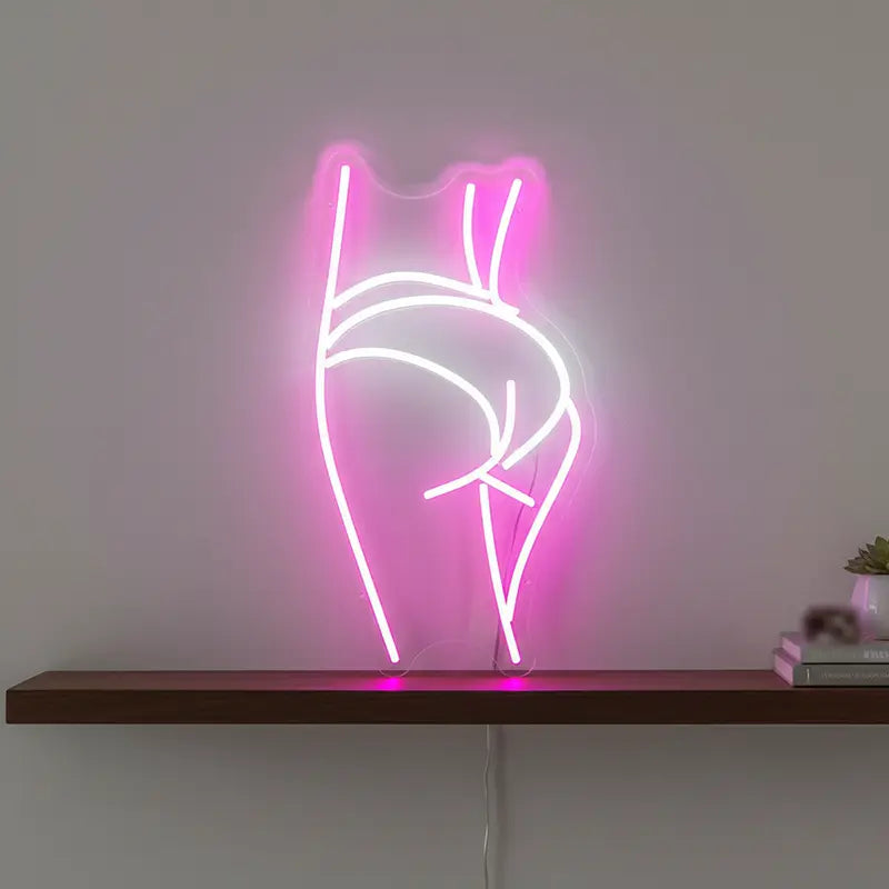 Sexy Boogie Leuchtschild – Burlesque Deko für Lounge und Bar