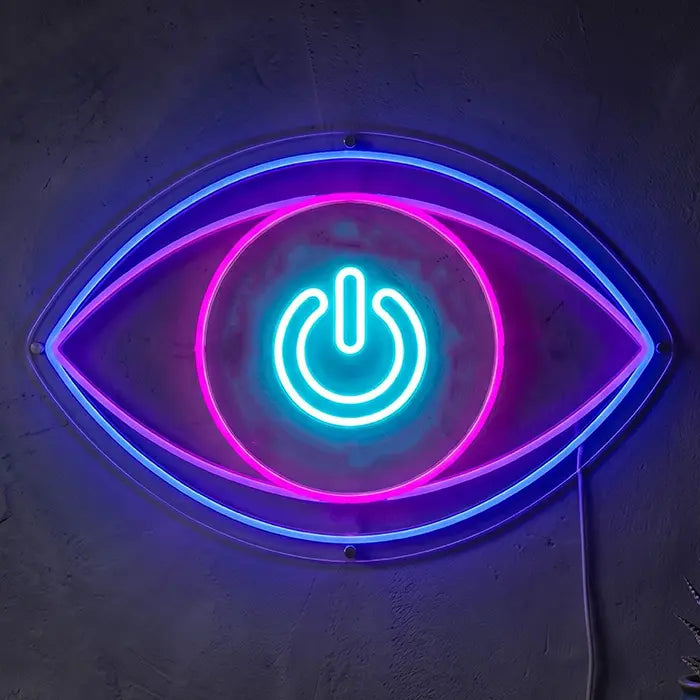 Big Brother Neon LED Schild USB – Cyberpunk Statement als Schreibtisch-Deko