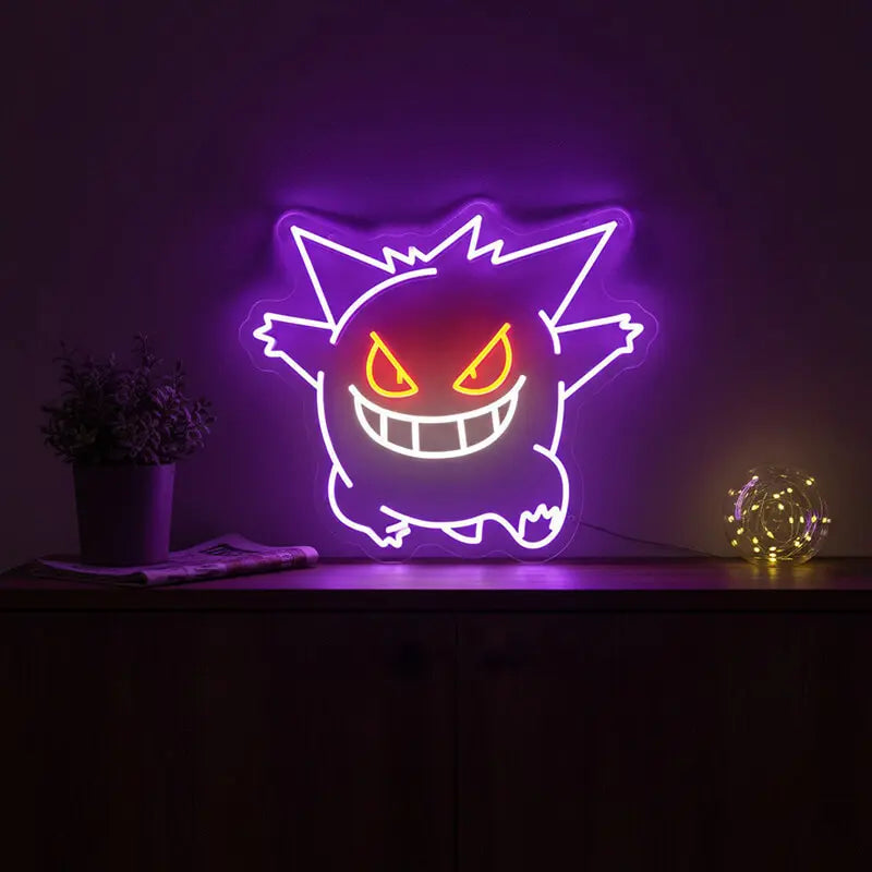 Gengar LED Licht 6mm Acrylplatte – Zimmer-Beleuchtung für Anime-Fans