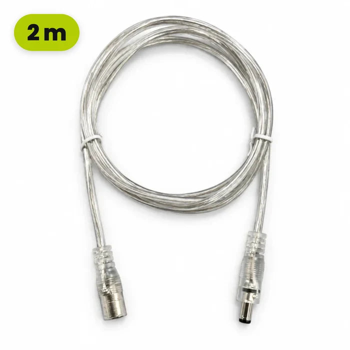 Prolunga per cavo da 2 m per insegne al neon LED, cavo arrotolato visto dall'alto