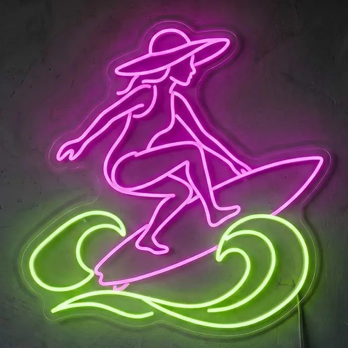 Beach Vibes Neon LED Schild – „My Dream“ Strand-Motiv als Wanddeko