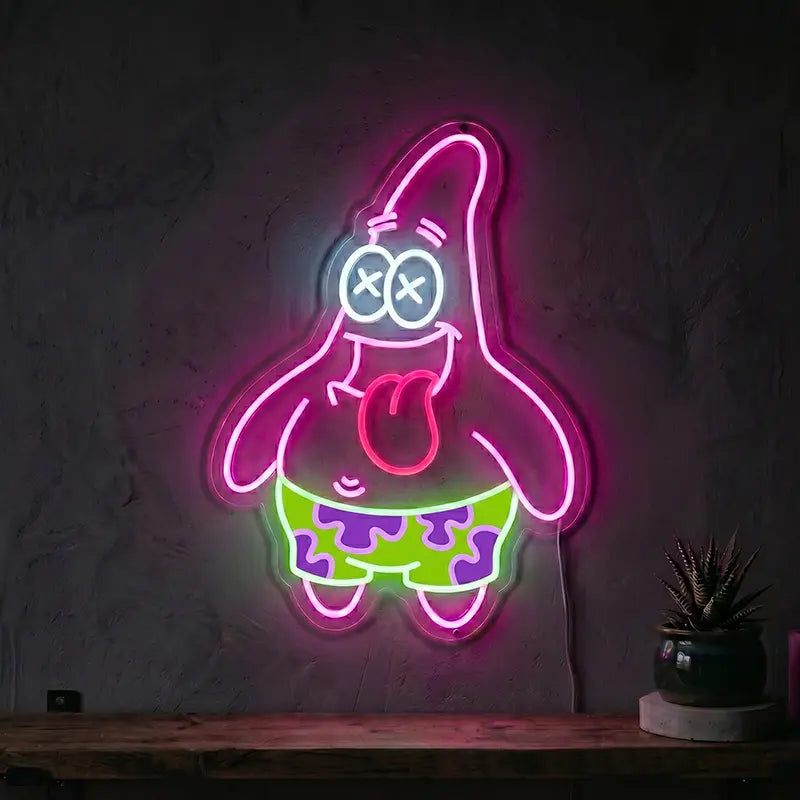 SpongeBob Neon LED Schild USB – Mini Bikini Bottom Kollektion als Cartoon-Wanddeko
