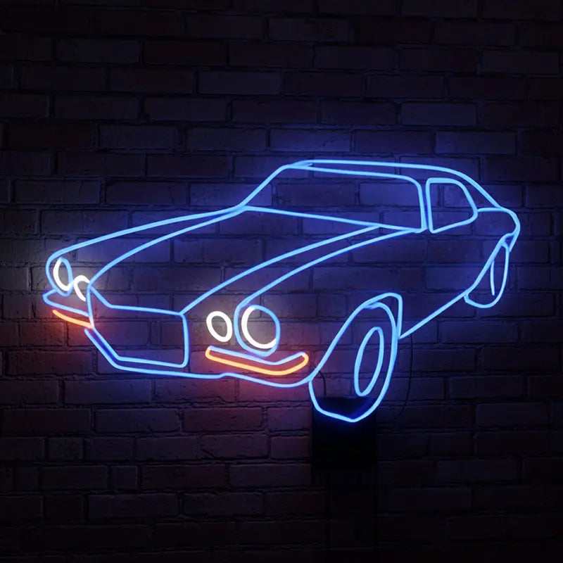 Chevrolet Camaro Neon LED Schild 12V – Muscle Car Wanddeko mit Fernbedienung