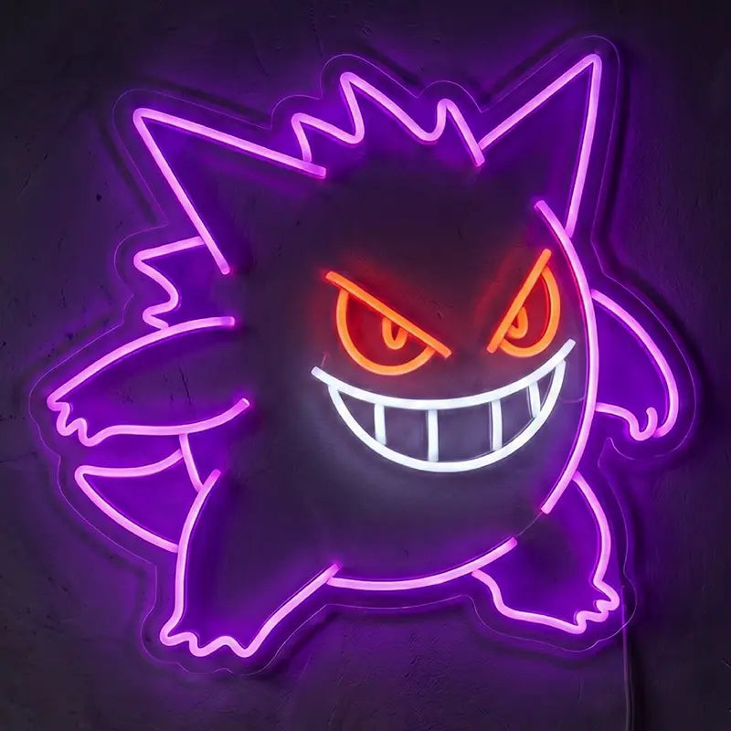 Pokémon Seltene Kollektion Neon LED Schild – Übersicht Anime Wanddeko für Sammler