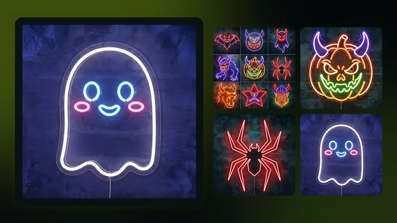 Leuchtende Neon LED Schilder von LoveLEDLights zum Ratgeber: Halloween-Deko mit Neon LED Schildern