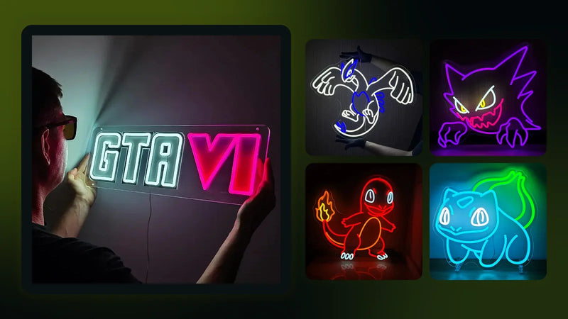 Leuchtende Neon LED Schilder von LoveLEDLights zum Ratgeber: Neon-Deko fürs Gaming-Zimmer: Ideen für das perfekte Setup