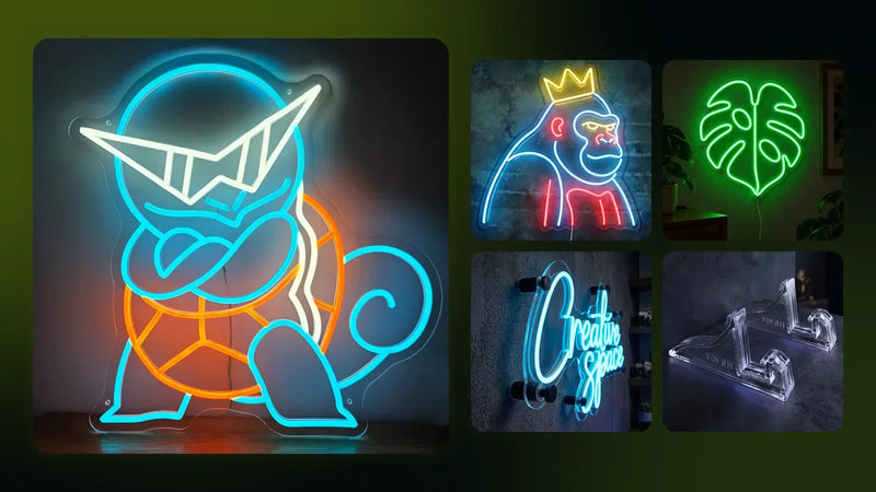 Leuchtende Neon LED Schilder von LoveLEDLights zum Ratgeber: Neon LED Schild mit Abstandshaltern montieren