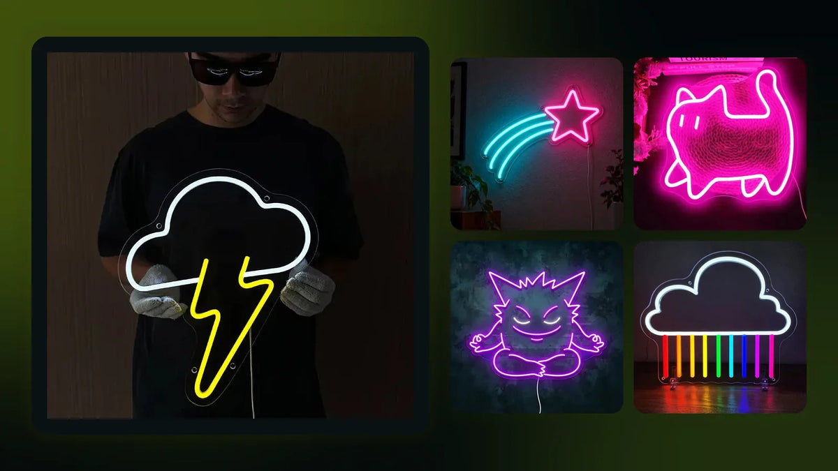 Leuchtende Neon LED Schilder von LoveLEDLights zum Ratgeber: Schlafzimmer mit Neon LED Schild gestalten