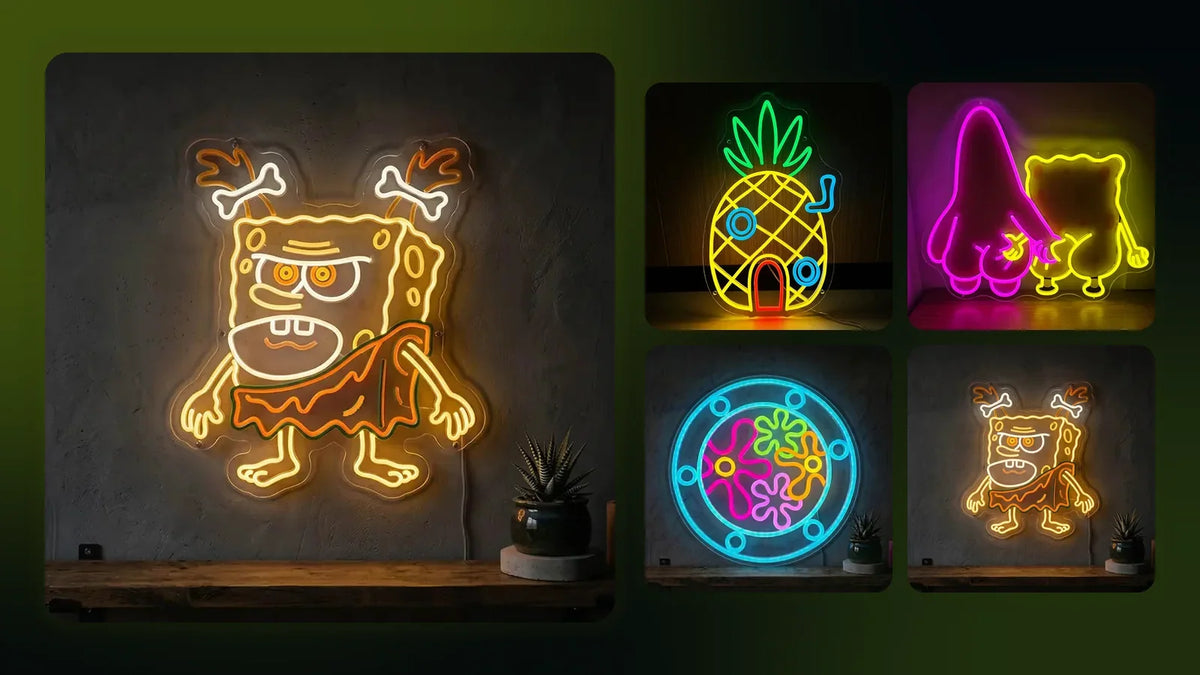 Leuchtende Neon LED Schilder von LoveLEDLights zum Ratgeber: SpongeBob Neon LED Schild