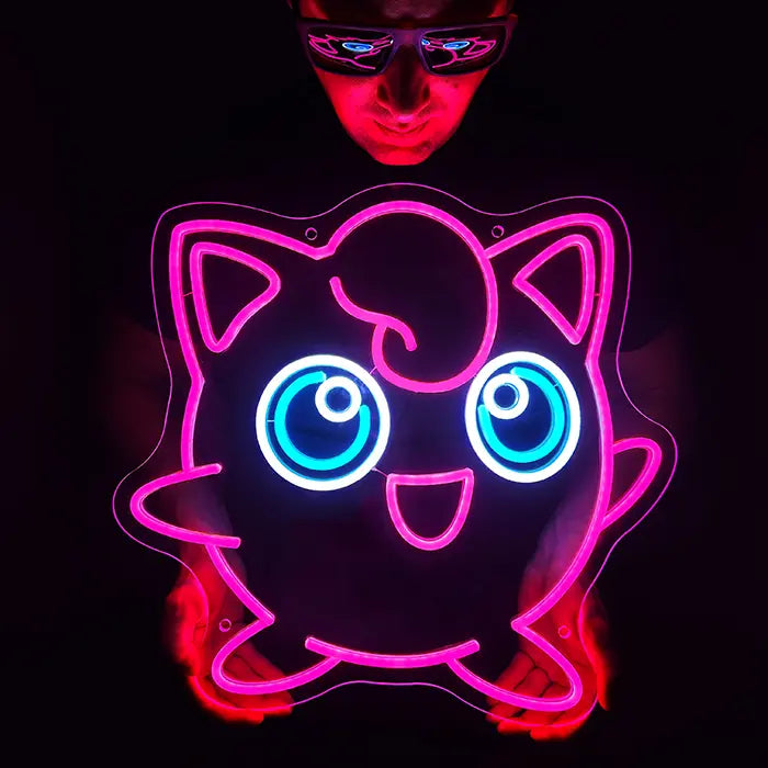 Seltene Pokémon Neon LED Schild – USB & 12V Leuchtschild | Pokémon Sammler Set