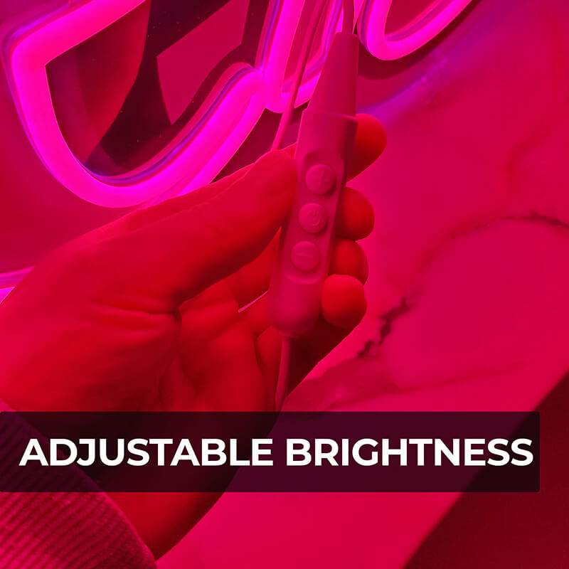 Chill LED Schild beleuchtet – Relax-Motto als pinke Wanddeko