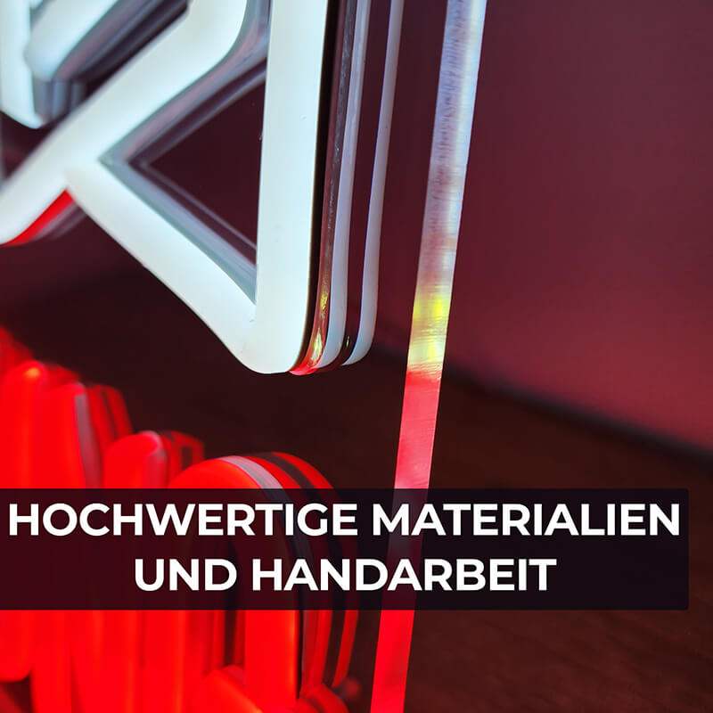 Videoüberwachung Leuchtschild – Statement Deko für Tankstelle und Kiosk
