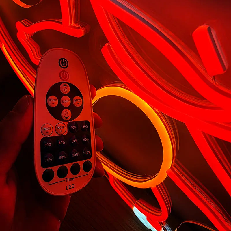 Glumanda LED Schild 6mm Acrylplatte – Feuer-Pokémon fürs Jugendzimmer