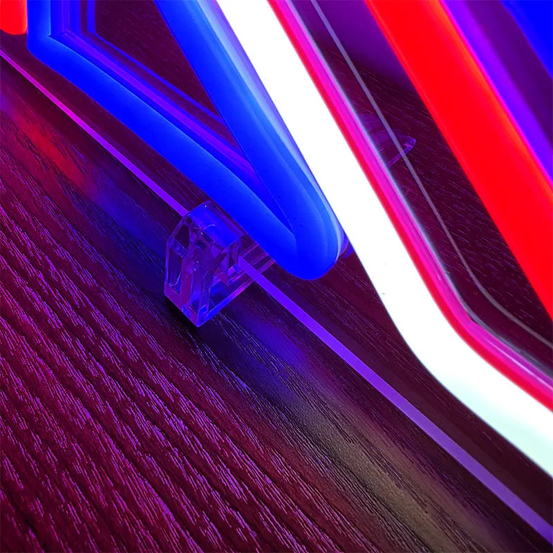 Union Jack Neon LED Schild USB – Rockmusik Fan und Vinyl Lounge Deko