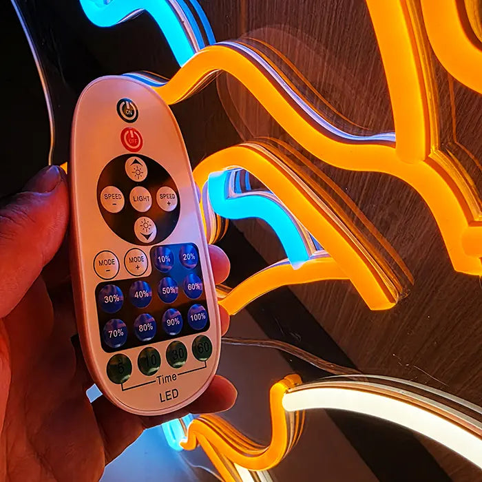Pokémon Glurak Neon LED Schild – 12V Leuchtschild | Pokémon Gaming Wanddeko